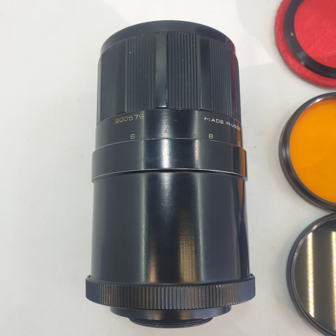 Объектив ЗМ-5СА 500 mm f/ 8.0 MC с набором цветных светофильтров, на линзе незначительные царапины. Картинка 5